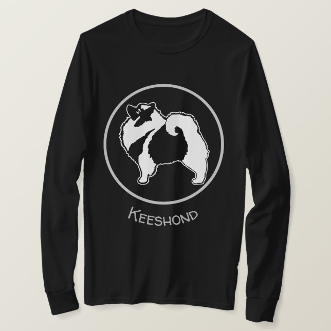 Camiseta Gráficos de Keeshond - Arte de perro original lind (Anverso del diseño)
