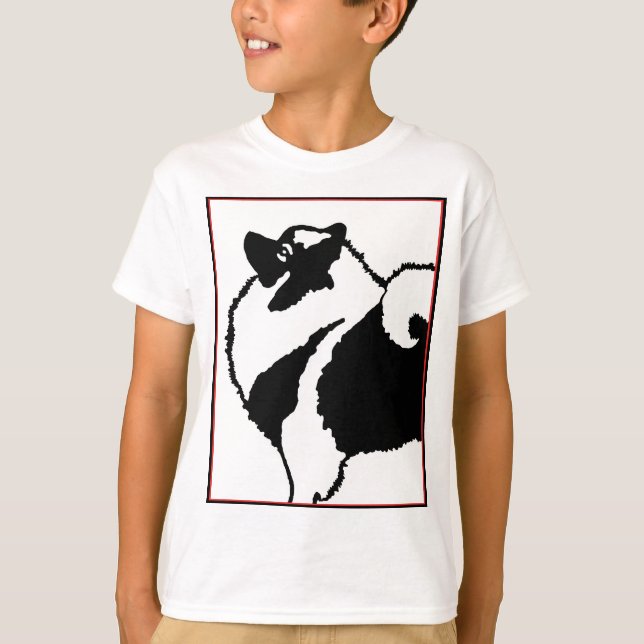 Camiseta Gráficos de Keeshond - Arte de perro original lind (Anverso)