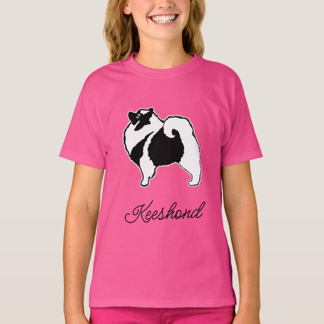 Camiseta Gráficos de Keeshond - Arte de perro original lind (Anverso)