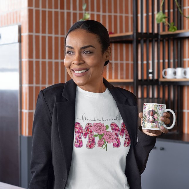 Camiseta Gráficos de la bendición Mamá con Rosas (Subido por el creador)