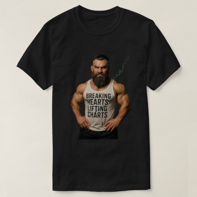 Camiseta Gráficos de levantamiento de corazones rotos (Diseño del anverso)