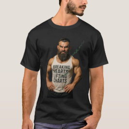 Camiseta Gráficos de levantamiento de corazones rotos