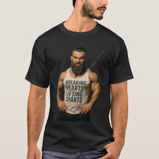Camiseta Gráficos de levantamiento de corazones rotos
