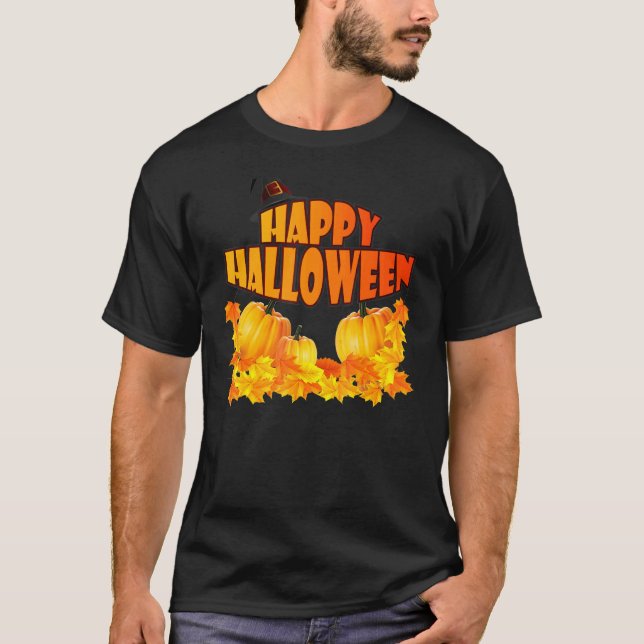 Camiseta Gráficos de Mascarada de Halloween (Anverso)