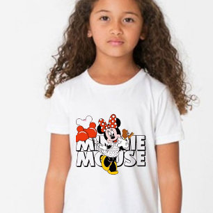 Camiseta Gráficos de Minnie Mouse de Disney y Mono de Minni