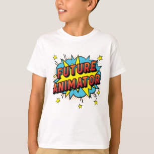 Camiseta Gráficos de movimiento de animación de futuro