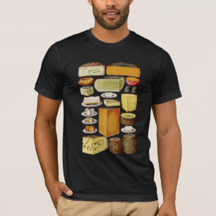 Camiseta Gráficos de quesos gráficos de arte educativo