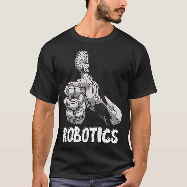Camiseta Gráficos de robótica hacia arriba _1 (Anverso)
