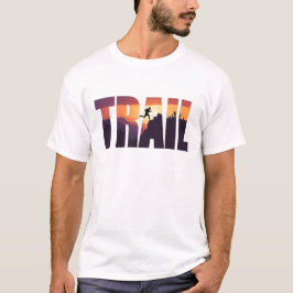 Camiseta Gráficos de silueta de montaña TRAIL épicos