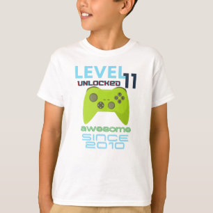 Camiseta Gráficos de vídeo de nivel 11 desbloqueados en 2