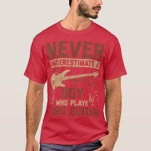 Camiseta Gráficos divertidos de guitarra de bajo aliento pa