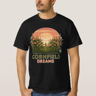 Camiseta Gráficos divertidos y adorables con tema de maíz