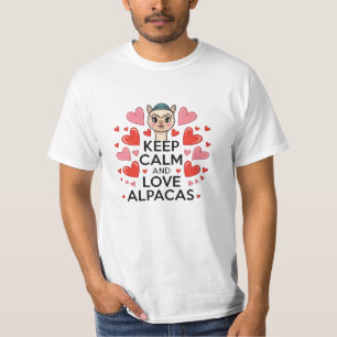 Camiseta Gráficos divertidos y adorables de la alpaca