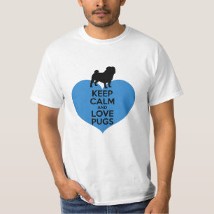 Camiseta Gráficos divertidos y adorables de Pug Lover