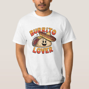 Camiseta Gráficos divertidos y audaces Burrito Lover