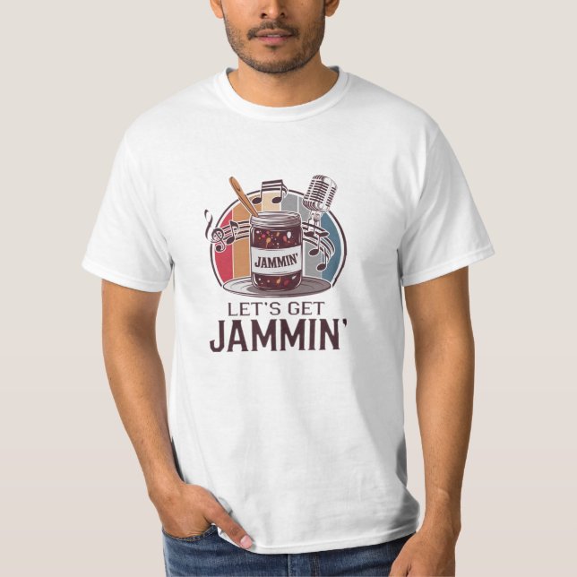 Camiseta Gráficos divertidos y audaces Jam Lover (Anverso)