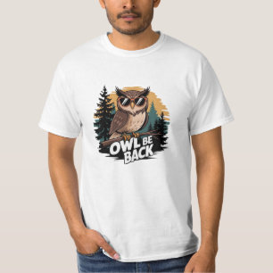 Camiseta Gráficos divertidos y caprichosos de búho