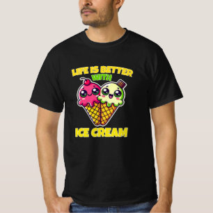 Camiseta Gráficos divertidos y dulces de Ice Cream Lover