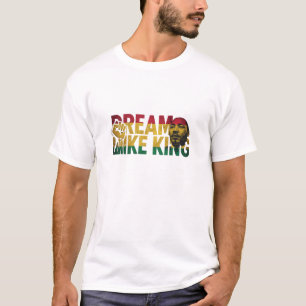 Camiseta Gráficos en Negrita Sueña Como Rey