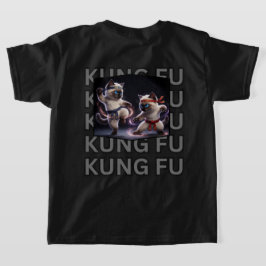 Camiseta Gráficos Épicos de Kung Fu de Gatitos Siameses de