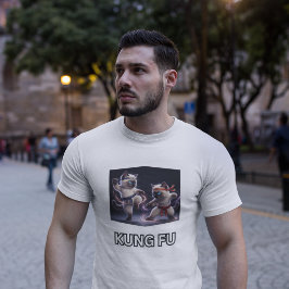 Camiseta Gráficos Épicos de Kung Fu de Gatitos Siameses de