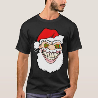 Camiseta Gráficos extravagantes de Santa Claus espeluznante