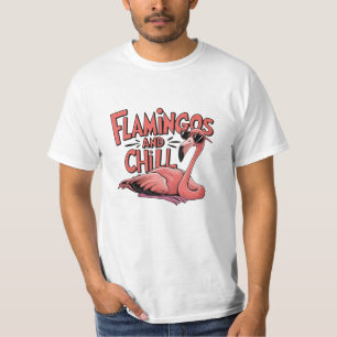 Camiseta Gráficos Flamingo divertidos y audaces