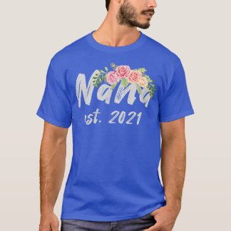 Camiseta Gráficos florales Nana est 2021