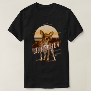 Camiseta Gráficos retro Chihuahua Gold ID754