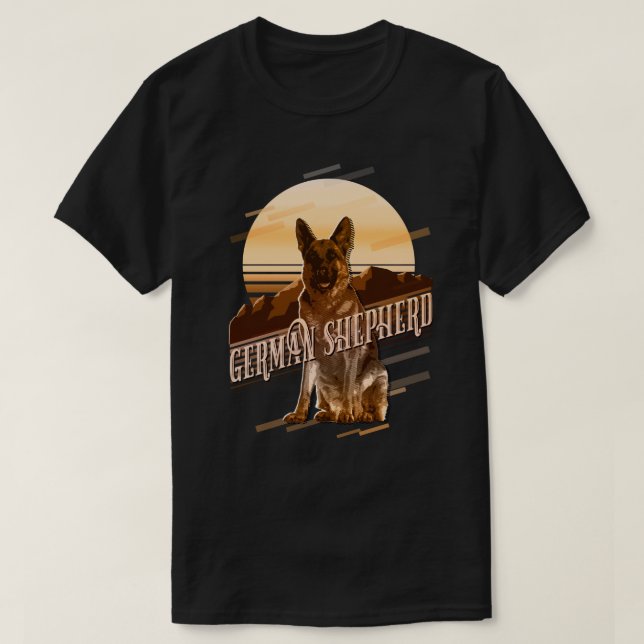 Camiseta Gráficos retro Titular alemán Gold ID754 (Diseño del anverso)