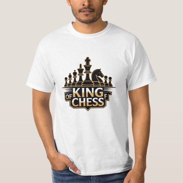 Camiseta Gráficos singulares para jugadores de ajedrez (Anverso)