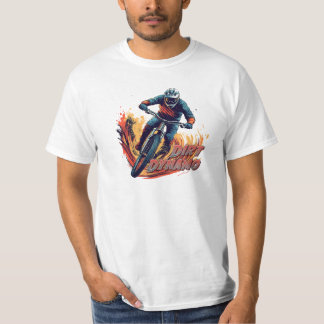 Camiseta Gráficos y texto cuesta abajo