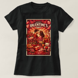 Camiseta Gráficos Zoynk Feliz Día de San Valentín 0045413