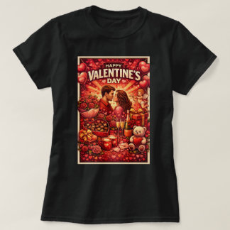 Camiseta Gráficos Zoynk Feliz Día de San Valentín 0045413