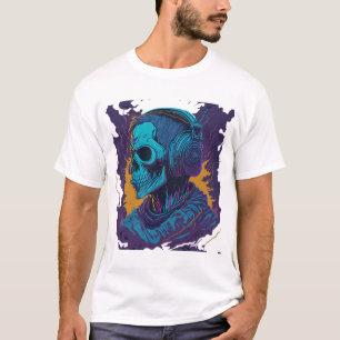 Camiseta Grafiti colorido ilustracion de un fantasma
