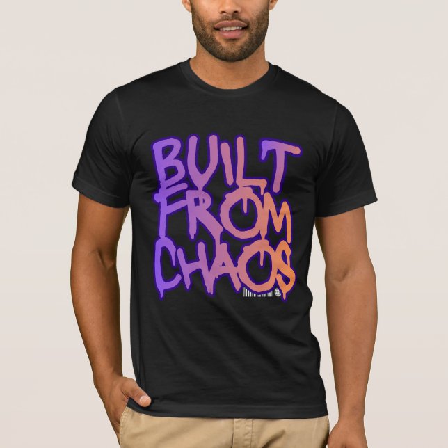 Camiseta Grafiti Construido Desde el Caos  (Anverso)