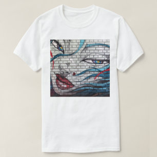 Camiseta Grafiti de chica asiática