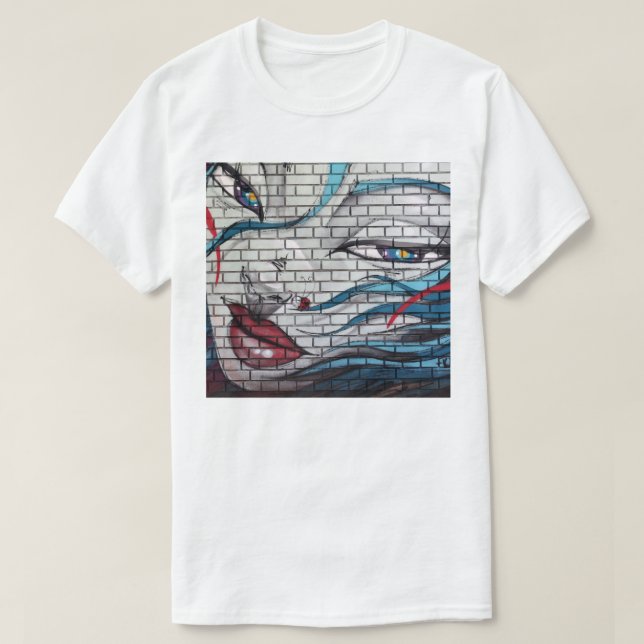 Camiseta Grafiti de chica asiática (Diseño del anverso)