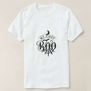 Camiseta Grafiti de fondo blanco minimalista Halloween