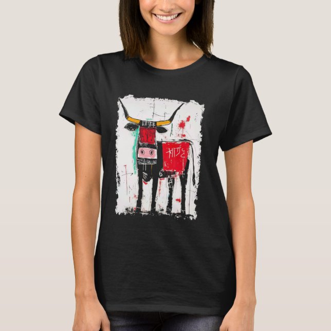 Camiseta Grafiti de hombres vaca (Anverso)