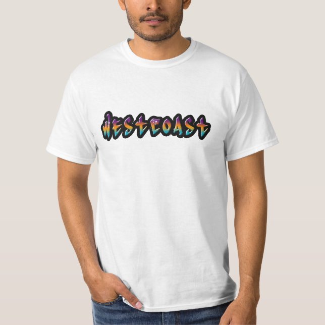 Camiseta Grafiti de la Costa Oeste (Anverso)