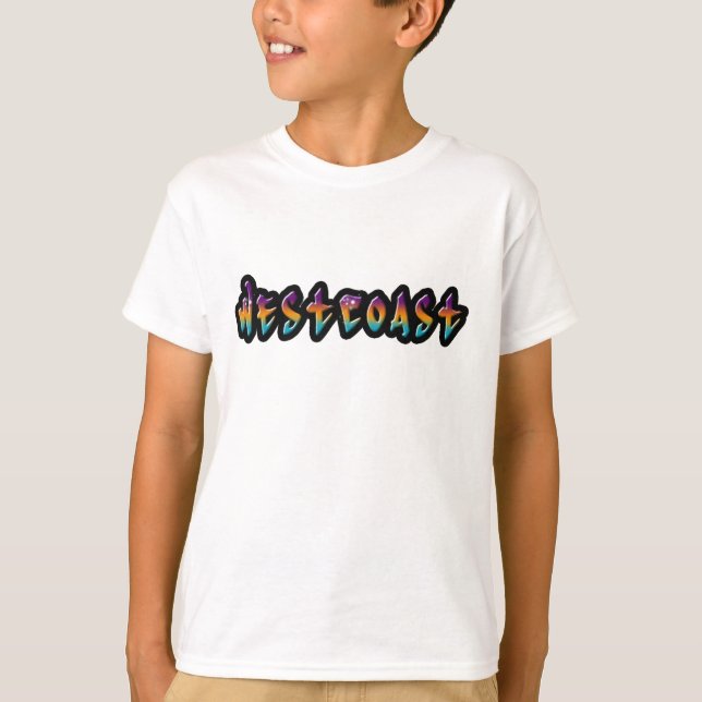 Camiseta Grafiti de la Costa Oeste (Anverso)