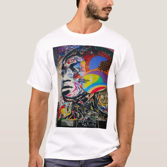 Camiseta Grafiti de mujeres africanas (Anverso)