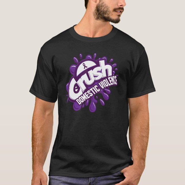 Camiseta Grafiti de Violencia Doméstica Para Familia Feliz (Anverso)