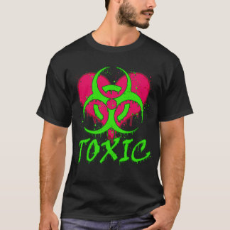 Camiseta Grafiti del corazón tóxico