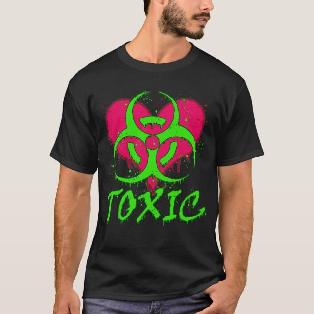 Camiseta Grafiti del corazón tóxico (Anverso)