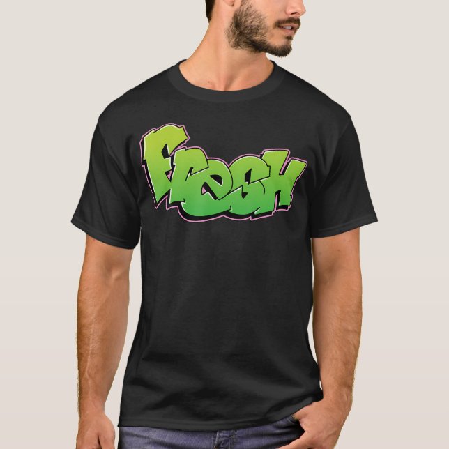 Camiseta Grafiti fresco al estilo gráfico (Anverso)