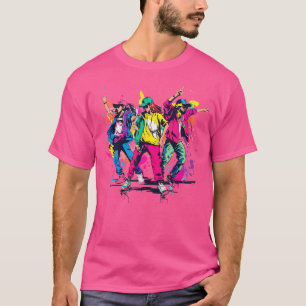 Camiseta Grafiti gráfico de Novedad de baile de hip hop urb