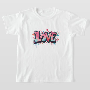 Camiseta Grafiti Pastel de la bomba de amor
