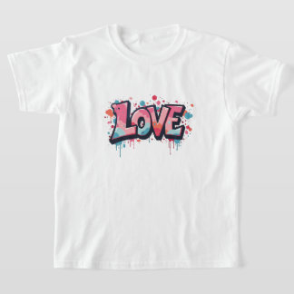 Camiseta Grafiti Pastel de la bomba de amor